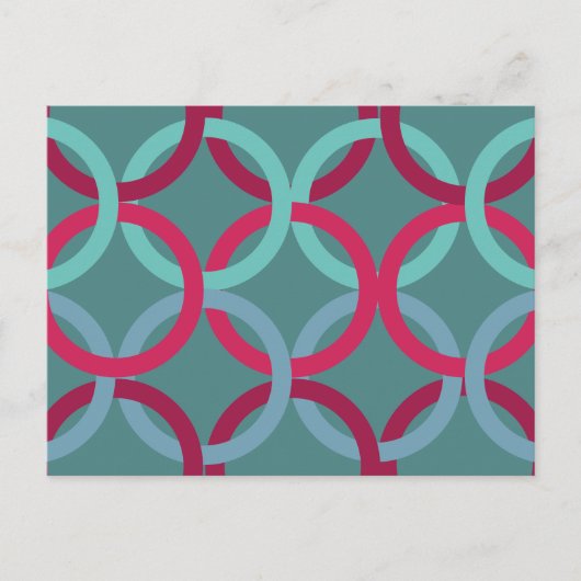 Verbundene Kreise 2 Postkarte (Vorderseite)