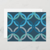 Verbundene Kreise 2 Postkarte (Vorne/Hinten)