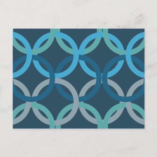 Verbundene Kreise 2 Postkarte (Vorderseite)