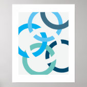 Verbundene Kreise Poster (Vorne)