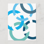 Verbundene Kreise Postkarte (Vorderseite)