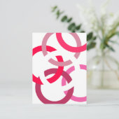 Verbundene Kreise Postkarte (Stehend Vorderseite)