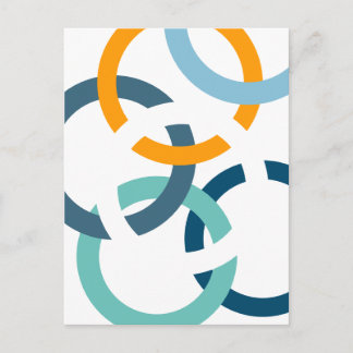 Verbundene Kreise Postkarte