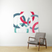 Verbundene Kreise Wandteppich (Beispiel (Horizontal))