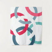 Verbundene Kreise Wandteppich (Vorderseite)