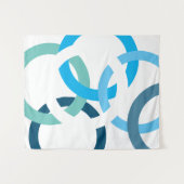 Verbundene Kreise Wandteppich (Vorderseite (Horizontal))