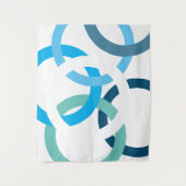 Verbundene Kreise Wandteppich (Vorderseite)