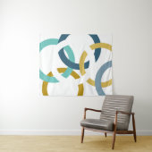 Verbundene Kreise Wandteppich (Beispiel (Horizontal))