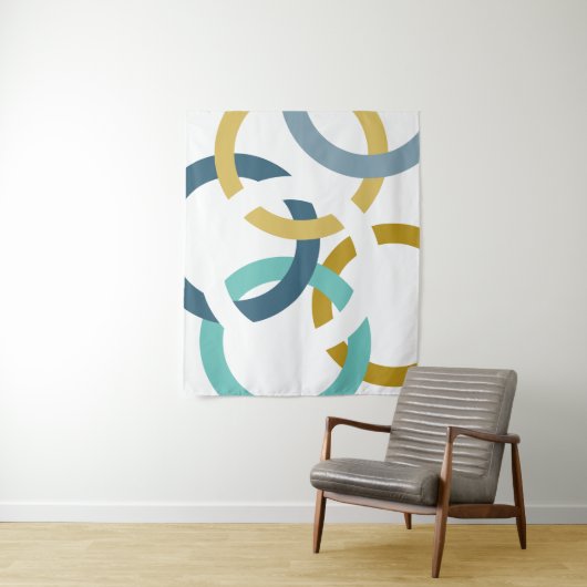 Verbundene Kreise Wandteppich (Beispiel)