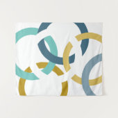 Verbundene Kreise Wandteppich (Vorderseite (Horizontal))