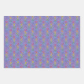 Verbundene Liebe Herz auf lila Hintergrund Geschenkpapier Set (Vorderseite 3)