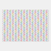 Verbundene Lieben auf weißem Hintergrund Geschenkpapier Set (Vorderseite 2)