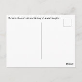 Verbundene Liebhaber begrüßen Jugendstil-Illustrat Postkarte (Rückseite)