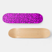 Verbundene Spots - Schwarz auf Magenta Skateboard (Horizontal)