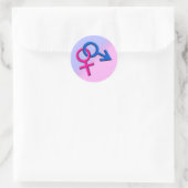 Verbundene Symbole für Männer und Frauen Sticker 0 (Tasche)