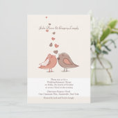 Verbundene Wedding Proben-Abendessen-Einladung Einladung (Stehend Vorderseite)