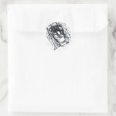 VERBUNDENER DREAD RUNDER AUFKLEBER (Tasche)