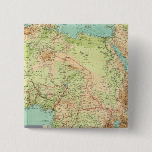 Verbundenes Afrika mit Schifffahrtsrouten Button (Vorderseite)