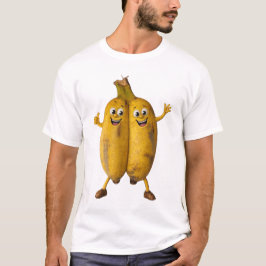 Verbundenes Bananen-Komikerduo T-Shirt