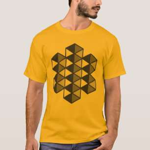 Verbundenes Dreiecks-Männer-T-Shirt T-Shirt