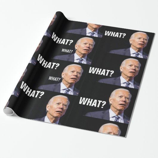 VERBUNDENES JOE BIDEN FUNNY CHRISTMAS WRAPPING PAP GESCHENKPAPIER (Ungerollt)