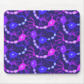 Verbundenes Neuron Neonlila Mousepad (Vorne)