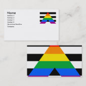 VERBÜNDET-FLAGGEN-VORLAGE VISITENKARTE (Vorne/Hinten)