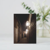 Verbündete in Natchitoches, Louisiana mit Gaslampe Postkarte (Stehend Vorderseite)