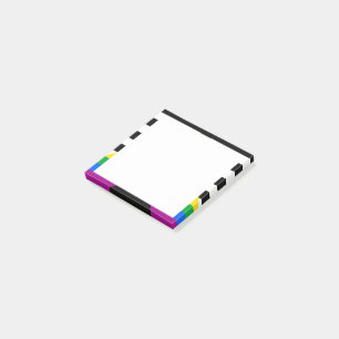 Verbündeten-Fortschritts-Regenbogenflagge Post-it Klebezettel