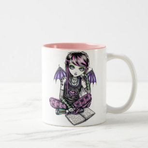 "Verbündeter" Emo Schulmädchen-feenhafte Zweifarbige Tasse