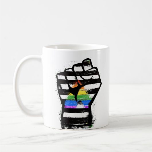 Verbündeter Stolz Faust Kaffeetasse (Links)