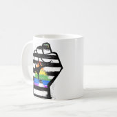 Verbündeter Stolz Faust Kaffeetasse (Vorderseite Links)
