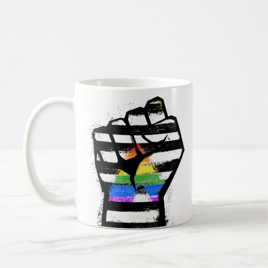 Verbündeter Stolz Faust Kaffeetasse (Links)