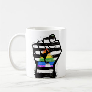 Verbündeter Stolz Faust T-Shirt Kaffeetasse