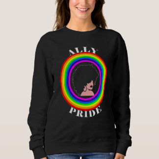 Verbündeter Stolz LGBTQ Gleichheit Regenbogen Lesb Sweatshirt