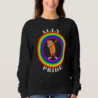 Verbündeter Stolz LGBTQ Gleichheit Regenbogen Lesb Sweatshirt