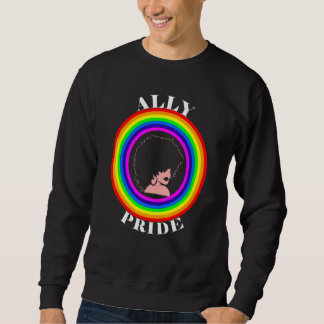 Verbündeter Stolz LGBTQ Gleichheit Regenbogen Lesb Sweatshirt