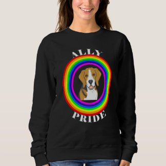 Verbündeter Stolz LGBTQ Gleichheit Regenbogen Lesb Sweatshirt