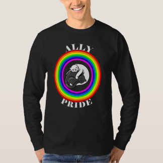 Verbündeter Stolz LGBTQ Gleichheit Regenbogen Lesb T-Shirt