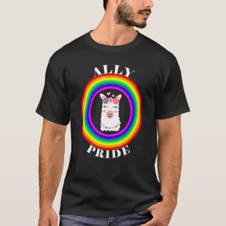 Verbündeter Stolz LGBTQ Gleichheit Regenbogen Lesb T-Shirt