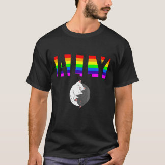 Verbündeter Stolz LGBTQ Gleichheit Regenbogen Lesb T-Shirt