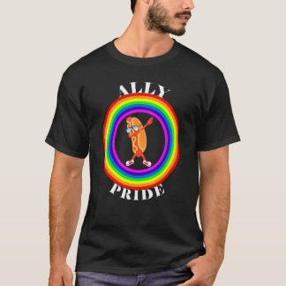 Verbündeter Stolz LGBTQ Gleichheit Regenbogen Lesb T-Shirt