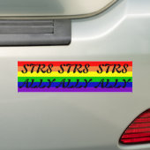 VERBÜNDETER STR8 AUTOAUFKLEBER (Auf Auto)