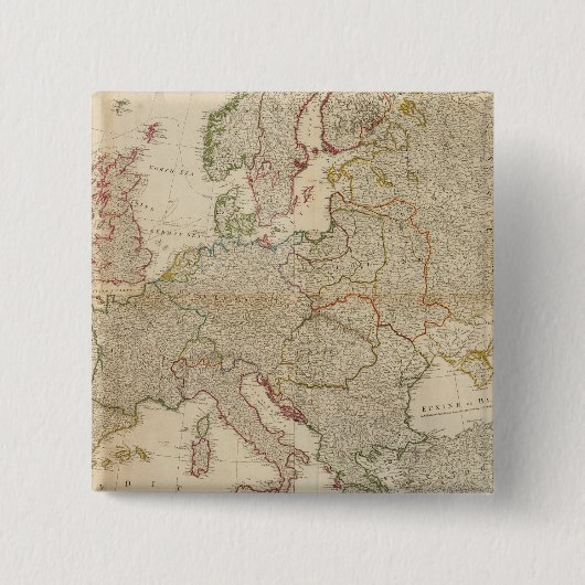 Verbundeuropa mit statistischen Tabellen Button (Vorderseite)