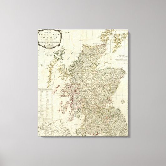 Verbundland Schottland oder Nord-Großbritannien Leinwanddruck (Vorderseite)