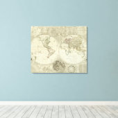 Verbundwelt oder Erdkugel Leinwanddruck (Insitu (Holzboden))