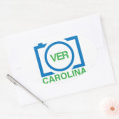 VerCarolina-Aufkleber Ovaler Aufkleber (Umschlag)