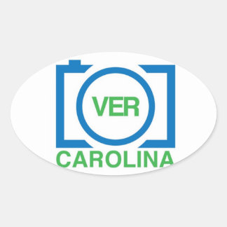 VerCarolina-Aufkleber Ovaler Aufkleber