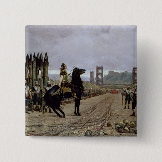 Vercingetorix vor Caesar, 52 BC, 1886 Button (Vorderseite)