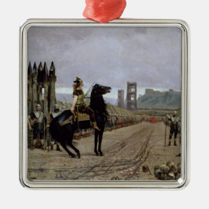 Vercingetorix vor Caesar, 52 BC, 1886 Ornament Aus Metall